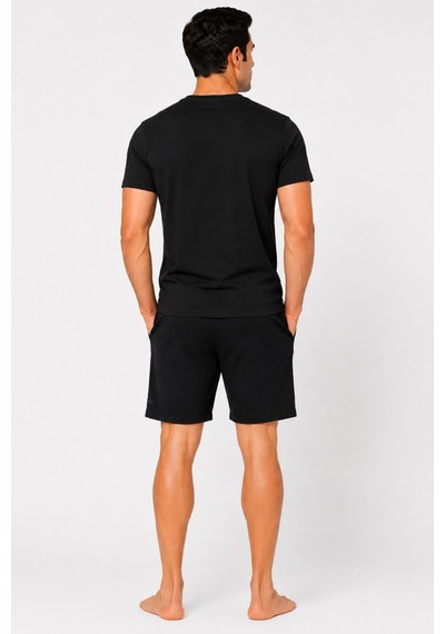 Pierre Cardin Premium Erkek Logolu %100 Pamuklu Rahat Kalıp Kısa Kol Cepli Şort Pijama Takım Siyah Pierre Cardin Premium Erkek Logolu %100 Pamuklu Rahat Kalıp Kısa Kol Cepli Şort Pijama Takım Siyah