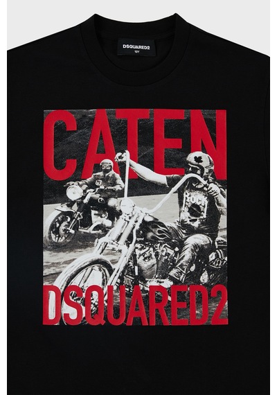 Dsquared2 Çocuk T Shirt Dq0158-d00mq Black Siyah