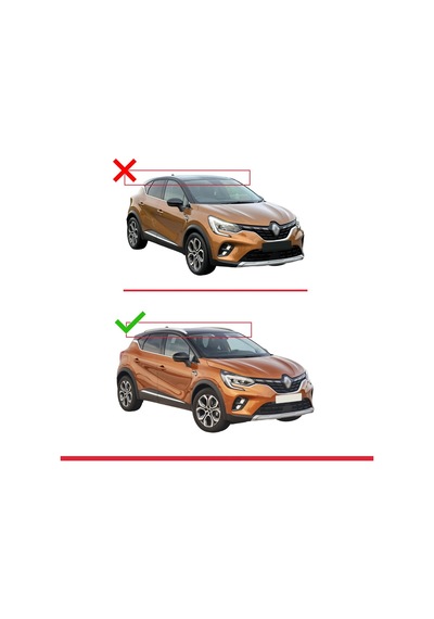 Renault Captur Iı 2019 Ve Sonrası İle Uyumlu Ace-2 Ara Atkı Tavan Barı Siyah