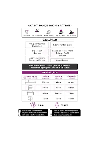 Canisa Akasya Serisi 1. Sınıf 3+1+1+2 Puf Beyaz Rattan Gri Minder Bahçe Balkon Oturma Koltuk Takımı Canisa Akasya Serisi 1. Sınıf 3+1+1+2 Puf Beyaz Rattan Gri Minder Bahçe Balkon Oturma Koltuk Takımı