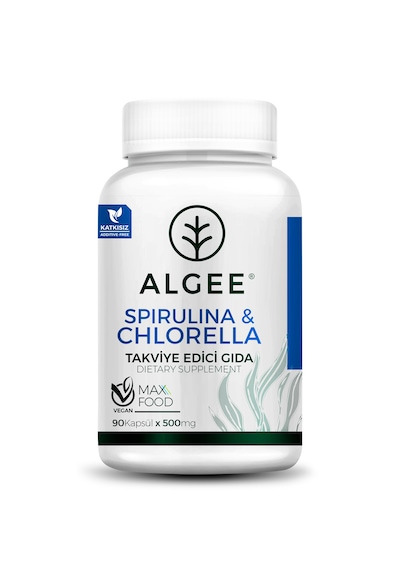 Algee Spirulina Bitkisel Takviye 90 Kapsül