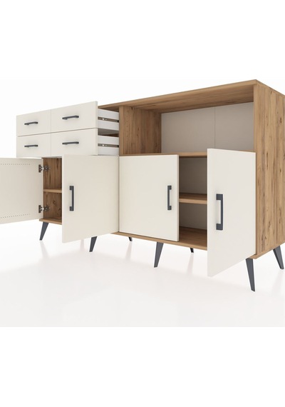 Kronos Konsol 4 Raflı 4 Çekmeceli 4 Kapaklı 176x59x99 Çam-aytaşı Çam-aytaşı Kronos Konsol 4 Raflı 4 Çekmeceli 4 Kapaklı 176x59x99 Çam-aytaşı Çam-aytaşı