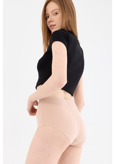 Naphor Shade Dikişsiz Yüksek Bel Slip Külot Ten Ten