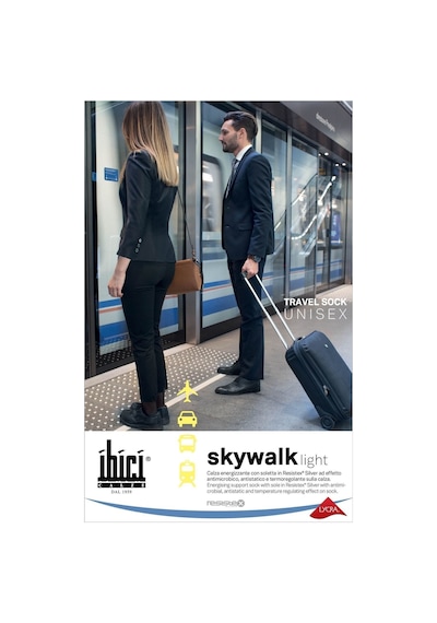 Kifidis Skywalk Light Gümüş Iyonlu Dize Kadar Dinlendirici Çorap Beyaz / Bianco M