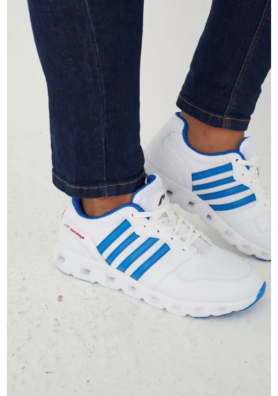 Papucumun Dünyası Erkek Sneaker Anatomik Comfort Taban Koşu Yürüyüş Spor Ayakkabısı Beyaz - Mavi Papucumun Dünyası Erkek Sneaker Anatomik Comfort Taban Koşu Yürüyüş Spor Ayakkabısı Beyaz - Mavi
