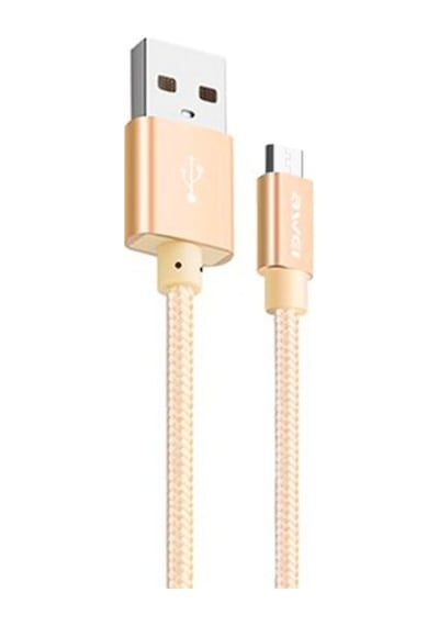 Awei CL-30 1 M Metal Örgü Micro USB Hızlı Şarj USB Kablosu