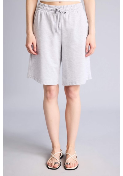 Defacto Regular Fıt Normal Bel Düz Paça Sweatshirt Kumaşı Bermuda N7439az26hsgr93 Gri-gr93