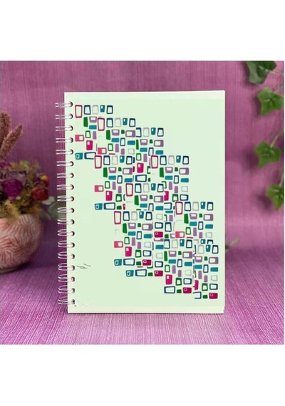 Defter Sticker,laptop Sticker Renkli Kareli Pvc 48x33x0,5cm