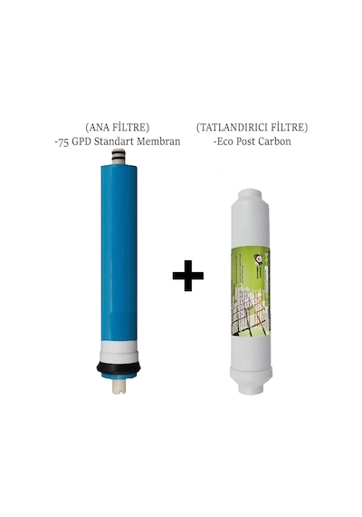 Su Arıtma Cihazı Filtresi Membran Filtre + Tatlandırıcı Karbon