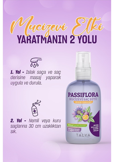Talya Passiflora Mucizevi Saç Sütü -  Bitkisel İçerikliLipozom Teknolojisi Saç Uzatma Etkili Ve Dökülme Karşıtı 200 ML