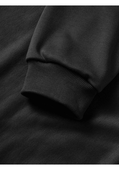 Mbb E-ticaret 3 İplik Pamuklu Cepli Kapüşonlu 10 Kasıma Özel Sweatshirt Hoodie - Siyah