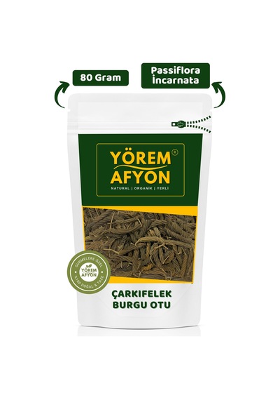 Geleneksel Tıbbın Sakinlik İksiri Çarkıfelek Burgu Otu, Fırıldak Otu Passiflora İncarnata 80gr.