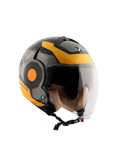 Axor Striker Ultron Açık Kask Siyah-sarı Siyah - Sarı