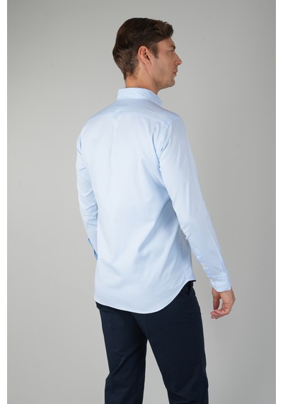 Bisse Erkek Uzun Kollu Regular Fit Açık Mavi Gömlek Gmoks252100 33 A.mavi