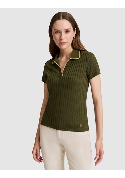 Pierre Cardin Kadın Haki Tişört Basic 50320697-vr027