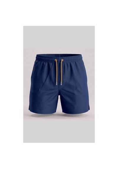 Wild Wood Garment Wild Wood "pacific Blue" Klasik Düz Hızlı Kuruyan Erkek Deniz Şortu Pacific Blue