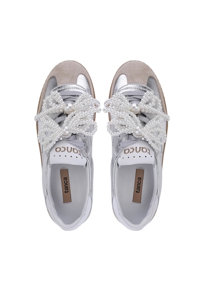 Tamer Tanca Kadın Lame Sneakers & Spor Ayakkabı 1116 28-42 Bn Ayk Sk25-26 Lame Gümüş