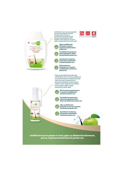 Hair Md Bakım ve Onarım Şampuanı 300 ML + Saç Serumu 60 ML