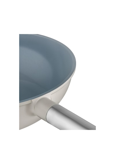 Madame Coco Vincenzo Döküm Alüminyum Wok Tava - Gri/bej - 30 Cm 8684427212943 Çok Renkli