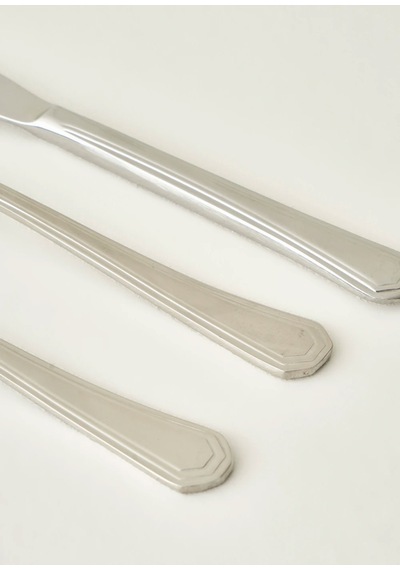 Bella Maison Venedik 18 Parça Yemek Çatal Kaşık Bıçak Seti Silver