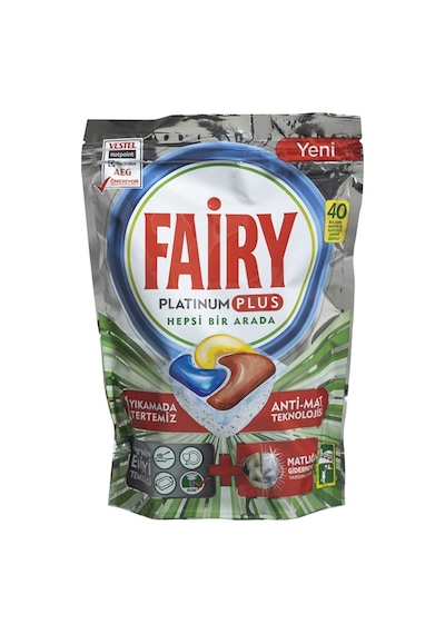 Fairy Platinum Plus Bulaşık Makinesi Tableti 40lı - Yeni Gibi Tertemiz Bulaşıkla 2'li Ekonomik Paket