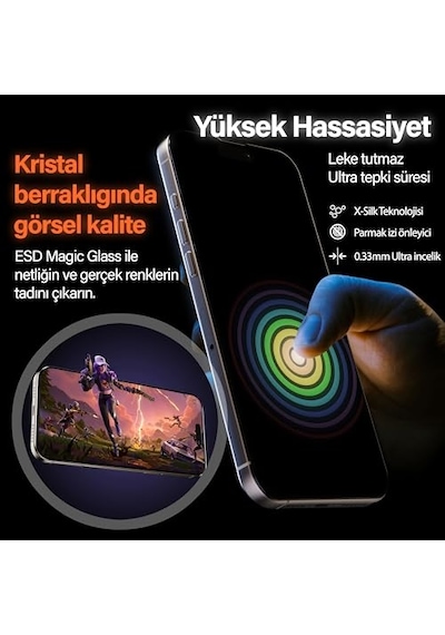 14 Pro Max 5d Glass Ekran Koruyucu