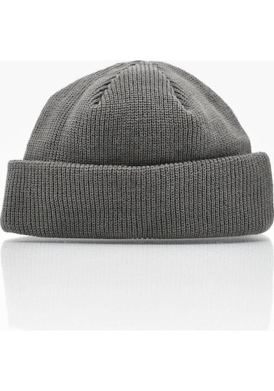 Külah Erkek Koyu Gri Örgü Docker Bere Skullcap-Koyu Gri-Standart