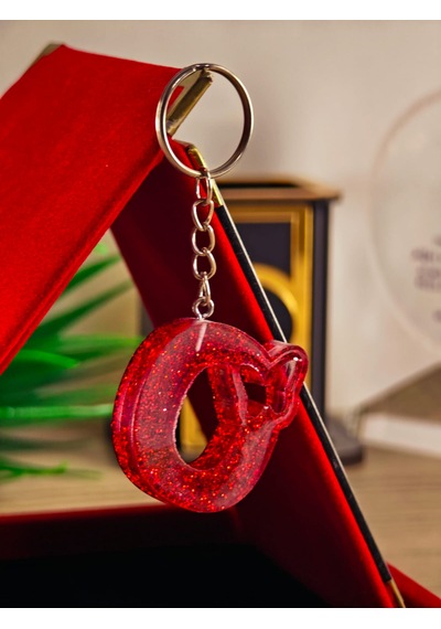 Kelebek Harfli Anahtarlık Hediyelik Ürün El Yapımı Epoksi Reçine Anahtarlık Kişiye Özel Harf Anahtarlık İ Açık Pembe