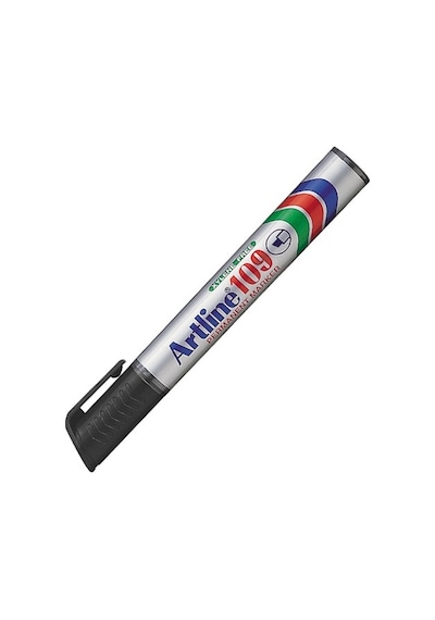 Artline 109 Permanent Marker Siyah kesik Uç Siyah
