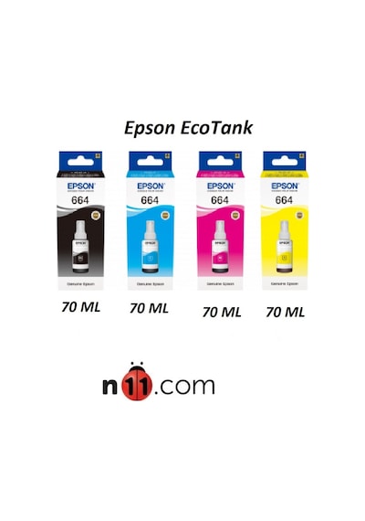 Epson T664 Mürekkep Seti Siyah