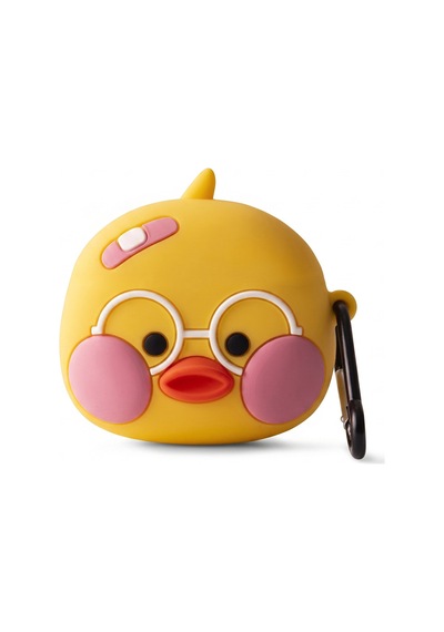 Caseonn Samsung Galaxy Buds 4 Kılıf Karakter Figürlü Sevimli Civciv Neon Sarı