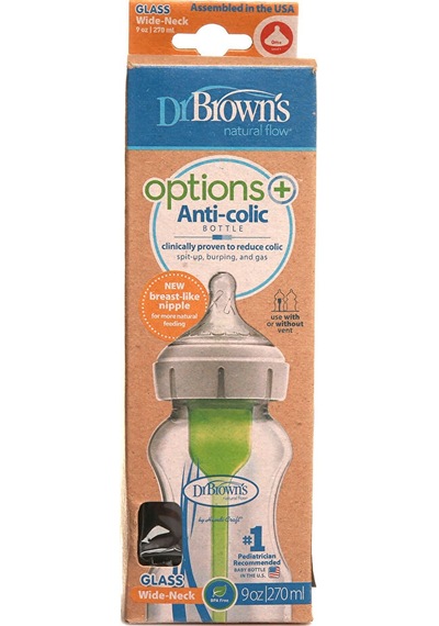 Db91740 Dr Browns Options+ Geniş Ağız Antikolik Cam Biberon 270 Ml 0+ Ay 3 Adet