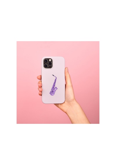 50 Adet Mor-pembe Müzik Temalı Sticker Seti - Etiket Seti Scrapbook Bullet Journal