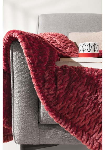 Yataş Carsten Wellsoft Tv Battaniyesi 140x190 Cm - Bordo