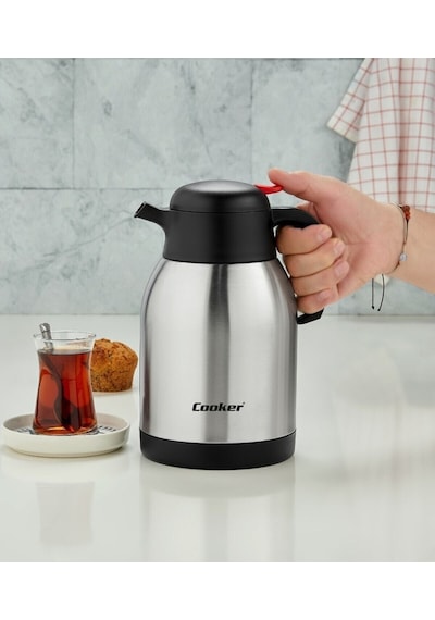 2 Litre Çift Kat Paslanmaz Çelik Termos 12-24 Saat Soğuk, 8-12 Saat Sıcak Tutma Diğer