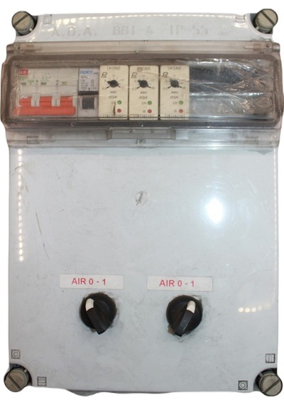 Endüstriyel Motor Kontrol Panosu 4x LS Metasol MC-22B Kontaktör Zaman Röleli IP55 Elektrik Kontrol Kutusu