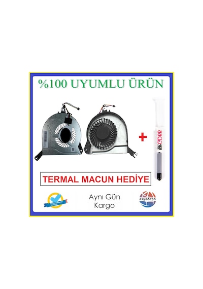 HP Uyumlu Pavilion 15-P202Nt Fan Cpu İşlemci Fanı