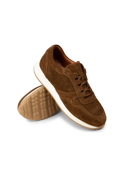 Deery Erkek Hakiki Süet Taba Renk Sneaker Ayakkabı - E8210mtbae01 Taba