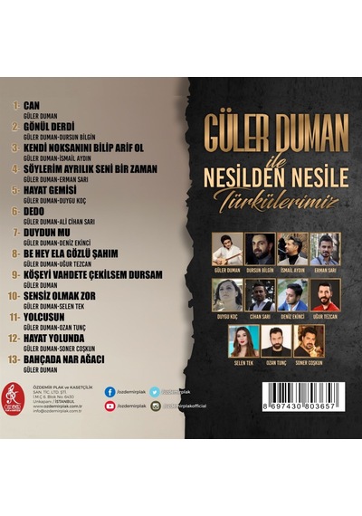 Güler Duman İle Nesilden Nesile Türkülerimiz (Cd)