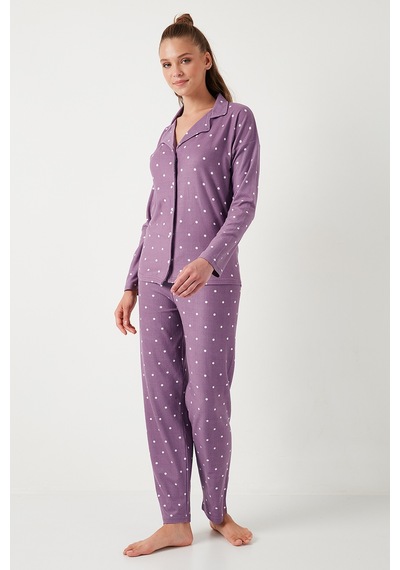 Lela Bayan Pijama Takımı 60956601 Lila LILA