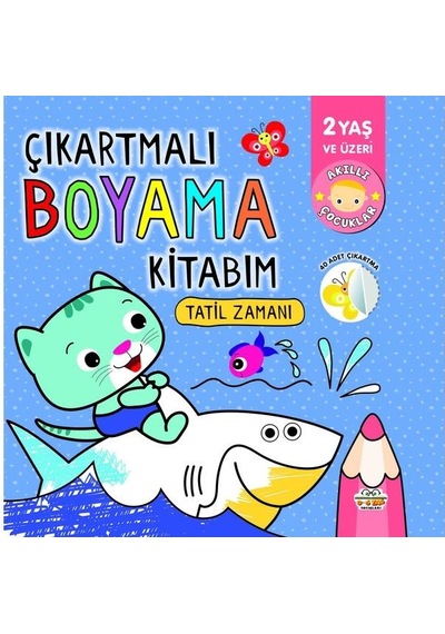 2 Yaş Ve Üzeri Çıkartmalı Boyama Kitabım Seti 4 Kitap