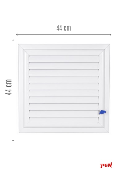 Alüminyum Banyo Wc Havalandırma Menfezi 44x44 Beyaz Seri