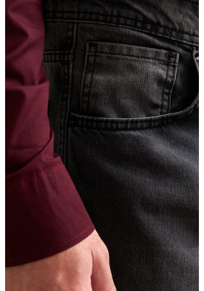Erkek Ekstra Baggy Jean Pantolon Füme