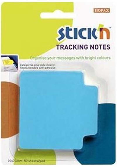Stickn Yapışkanlı Kağıt 70x70mm İşaret Bantı Neon Mavi 21479