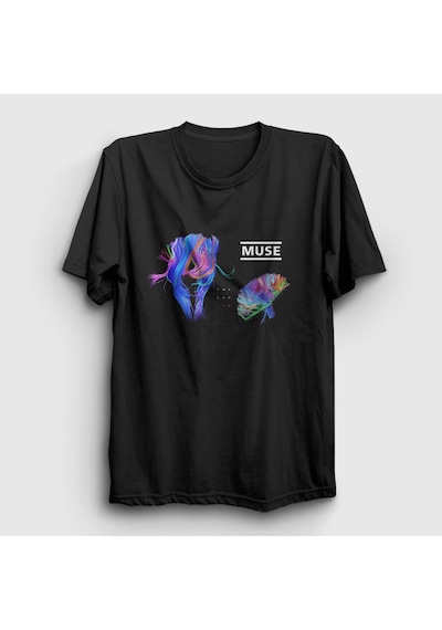 Presmono Unisex The 2nd Law Muse T-shirt Siyah