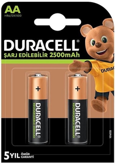 Duracell Aa Şarjlı 2500 Ma Pil 2'li