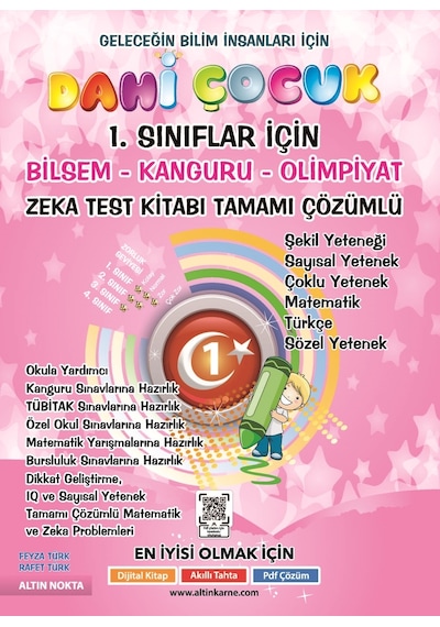 Altın Nokta 1. Sınıf Dahi Çocuk Zeka Kitabı