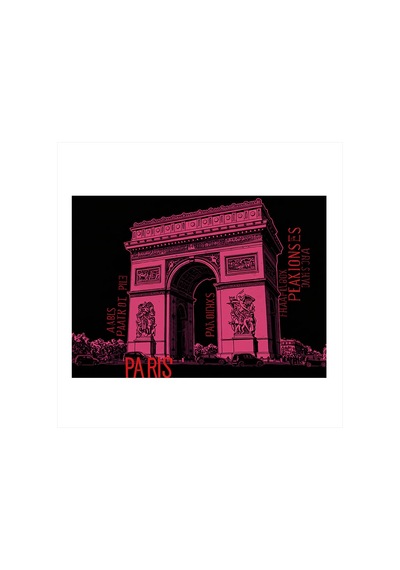 Gece Aydınlatmalı Zafer Takı, Paris Tasarım Mdf Tablo