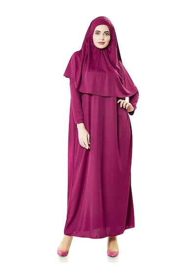 Tek Parça Namaz Elbisesi - Fuşya - 5015
