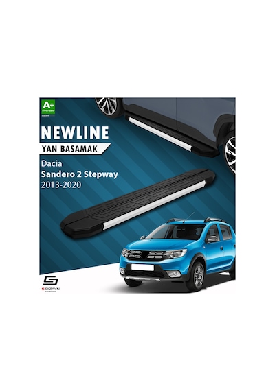 S-dizayn Dacia Sandero 2 Stepway Newline Aluminyum Yan Basamak 17
